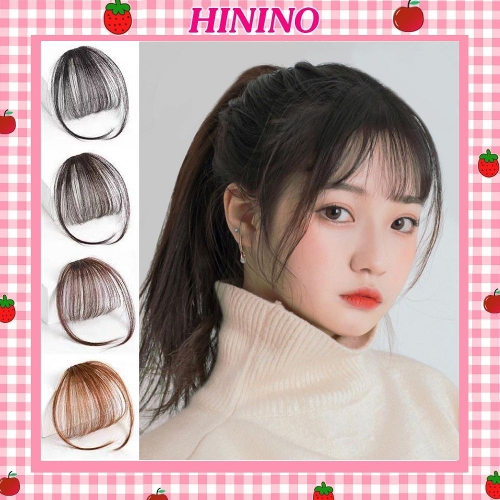 Tóc mái thưa Hinino tóc mái giả dạng kẹp phong cách hàn quốc TG14