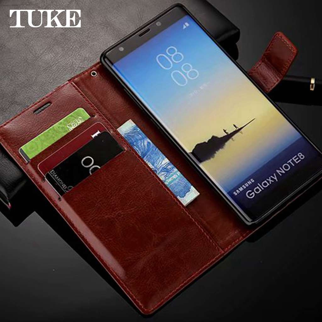 （39）Ốp lưng da nắp gập có khe đựng thẻ cho Samsung Galaxy J7 Pro Note 8 S8 Plus | BigBuy360 - bigbuy360.vn
