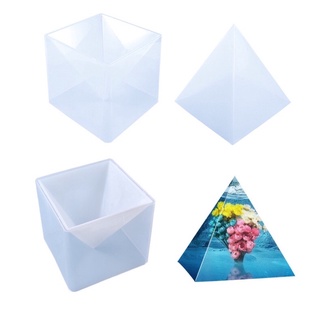 Khuôn silicone hình kim tự tháp big size 15cm - trường thịnh epoxy