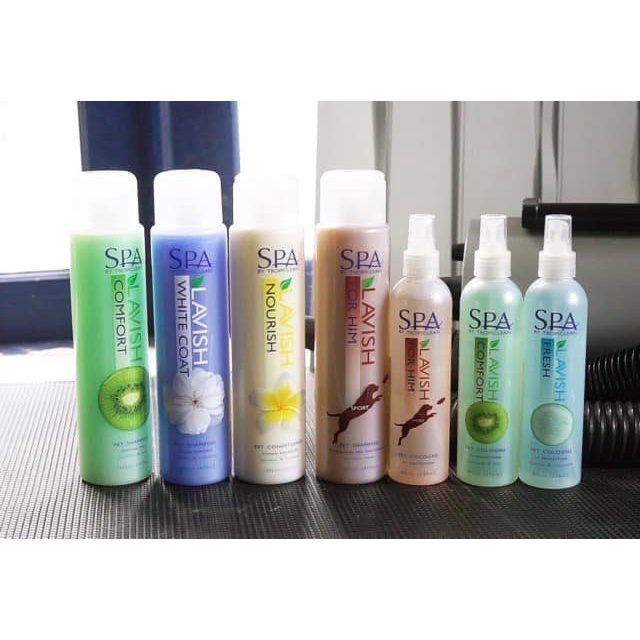 Sữa tắm dưỡng lông chó mèo For him Spa Tropiclean hương nam tính