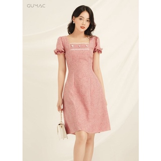 Đầm cổ U đăng ten DA825 GUMAC