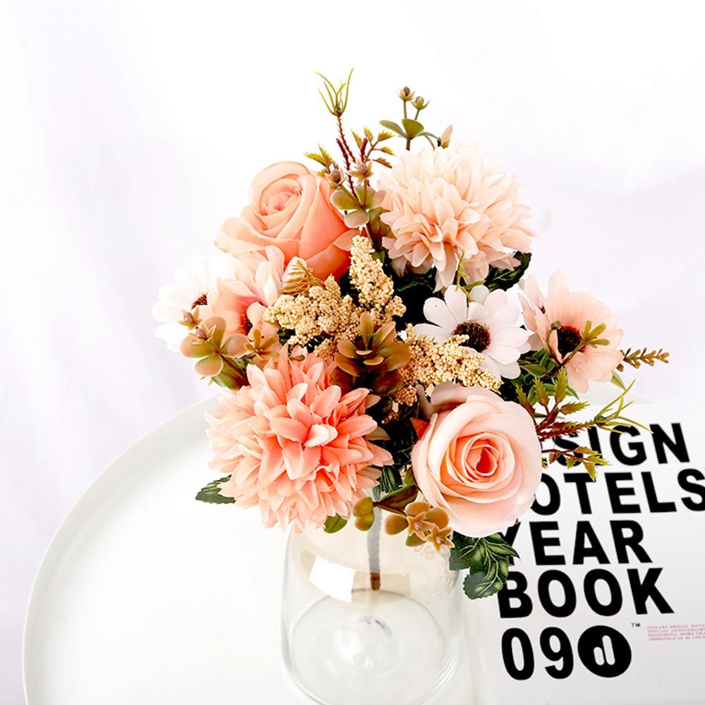 Bó Hoa Cẩm Tú Cầu Giả Trang Trí Giáng Sinh