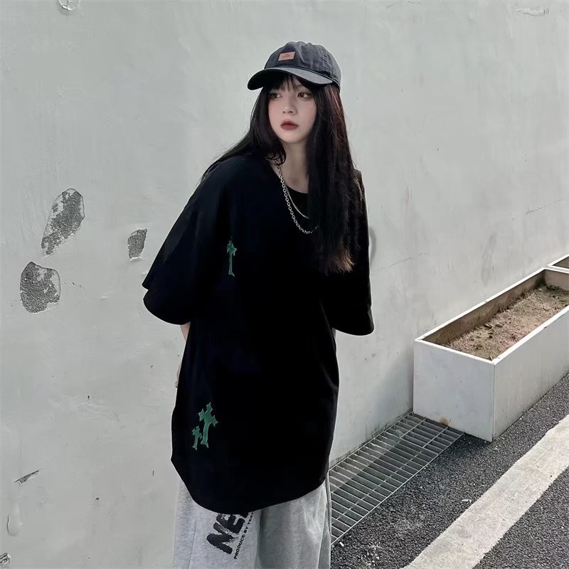 Áo Thun Tay Ngắn Dáng Rộng Cỡ Lớn Thoải Mái Phong Cách Hip Hop Đường Phố Hàn Quốc Cho Nam [M-2XL]