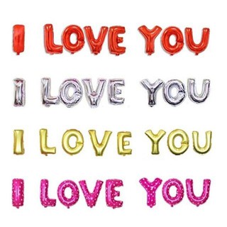 Set bóng I LOVE YOU  ( anh yêu em ) trang trí ngày cưới, kỉ niệm, valentine - Foil balloon wedding