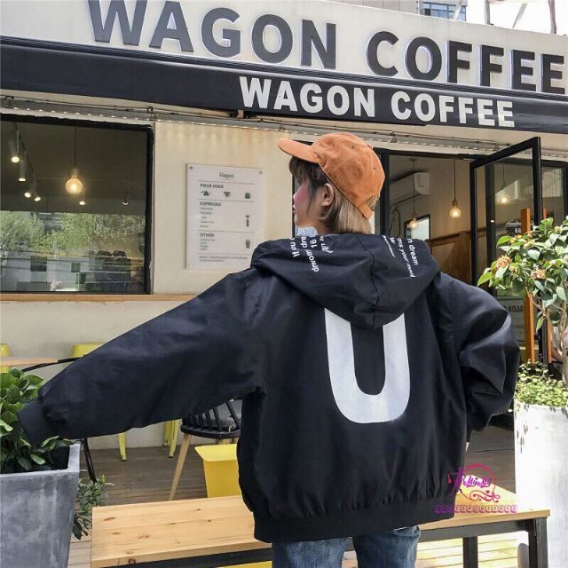 [HT126] áo khoác dù nón in | BigBuy360 - bigbuy360.vn