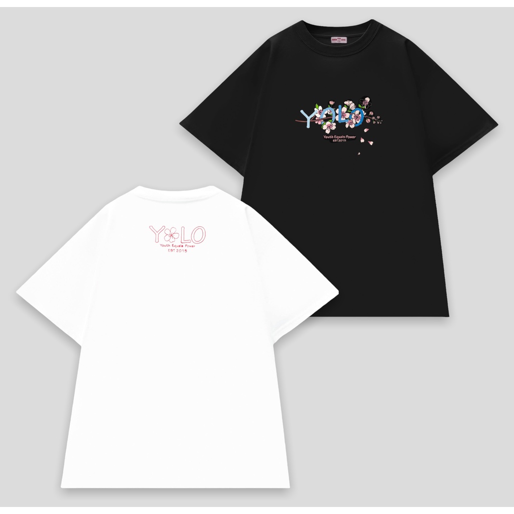 Áo Thun Cotton Unisex Form Rộng Tay Lỡ Oversize YOLO ĐÀO