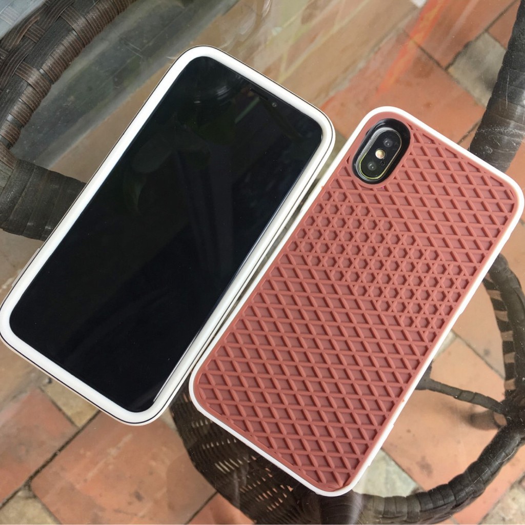 Waffle case Ốp điện thoại cao su hình đế giày đủ các dòng ịphone