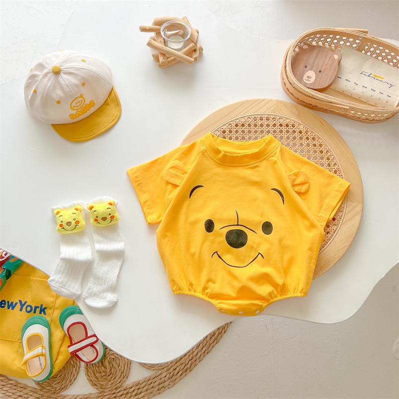 Áo Liền Quần Ngắn Tay Thời Trang Dành Cho Trẻ Nhỏ 0-2 Tuổi