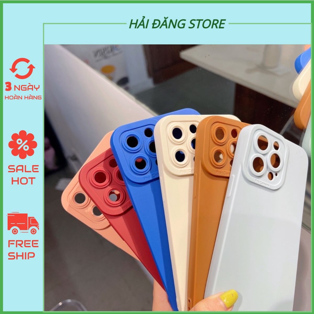 Ốp TPU Trơn Ip Bảo Vệ Cam 7plus/8Plus/X/Xsm/11/11Promax/12/12Pro/12Promax/13promax
