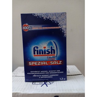 Muối Rửa bát Finish Special Salt (1,2 kg): Chuyên Dùng Cho Máy Rửa Chén Bát tặng que thử nước cứng khi mua 2 hộp