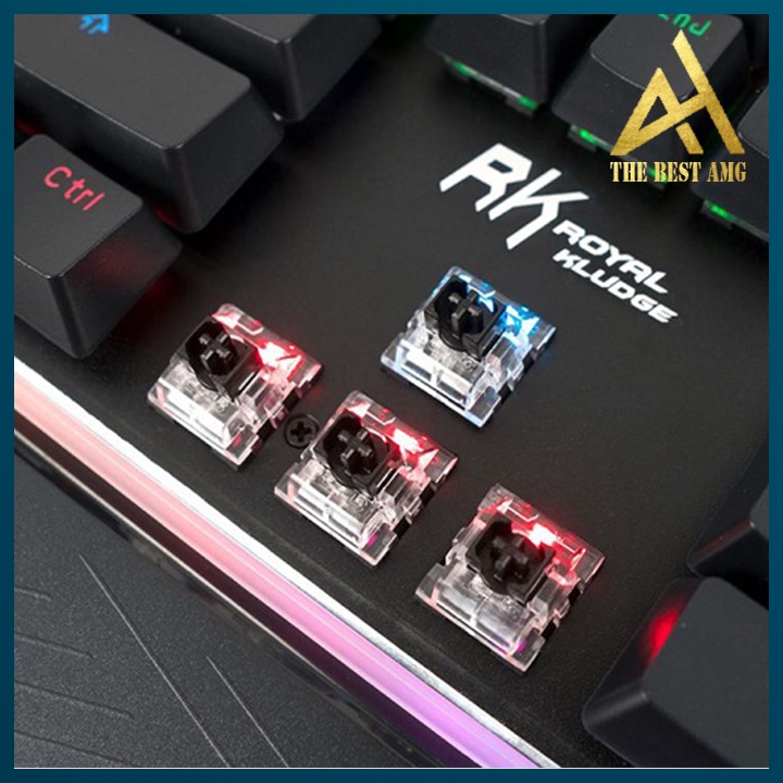 Bàn Phím Cơ Gaming Keycap Xuyên Led Đổi Màu ROYAL KLUDGE RK919 Bàn Phím Máy Tính Laptop Có Dây Keyboard Chơi Game