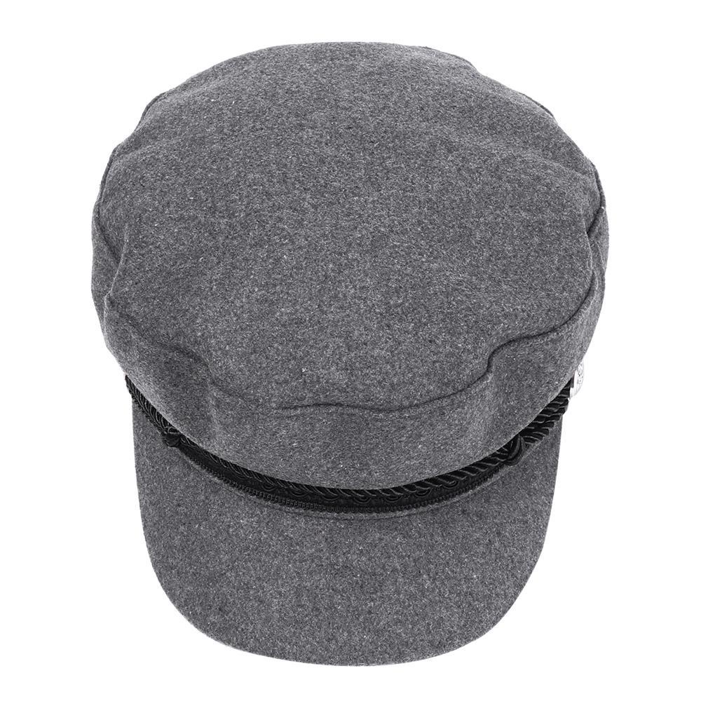 BEAUTY Mũ Beret Vải Nỉ Màu Đen Xám Phong Cách Thủy Thủ Thời Trang Mùa Thu Cho Nữ