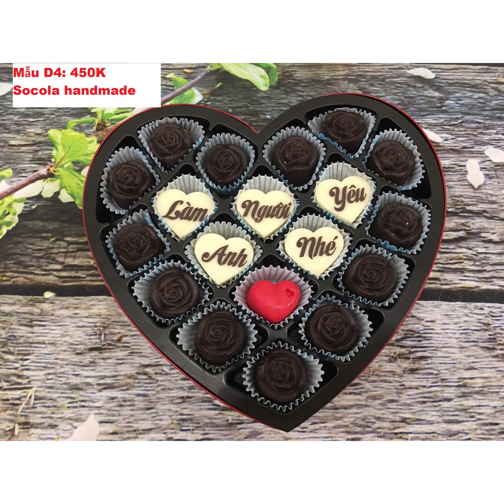 Socola Valentine Handmade (Viết chữ theo yêu cầu)
