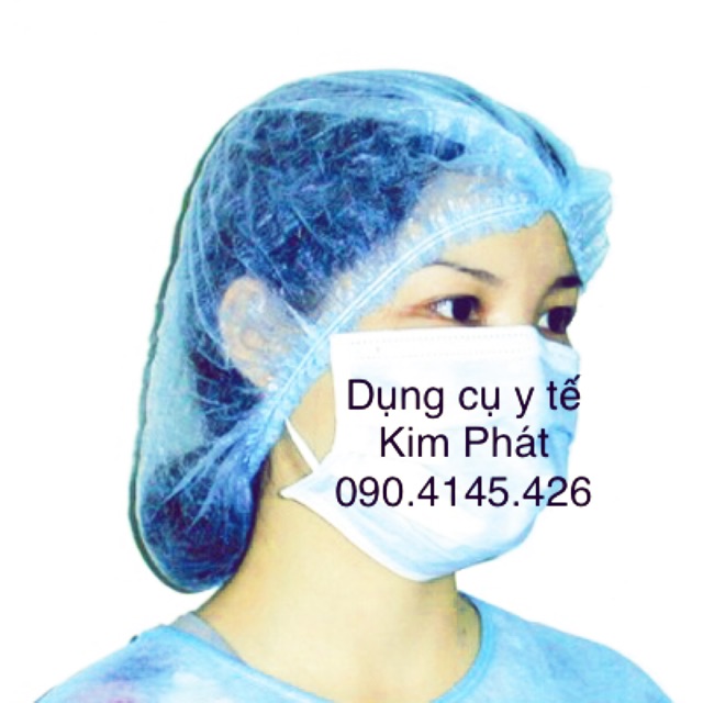 Bao tóc xếp Xanh, Trắng ( Bịch 100 cái )