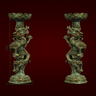 Quà tặng mẹ - Đôi chân nến trang trí bàn thờ - Xưởng E3D - LT 002