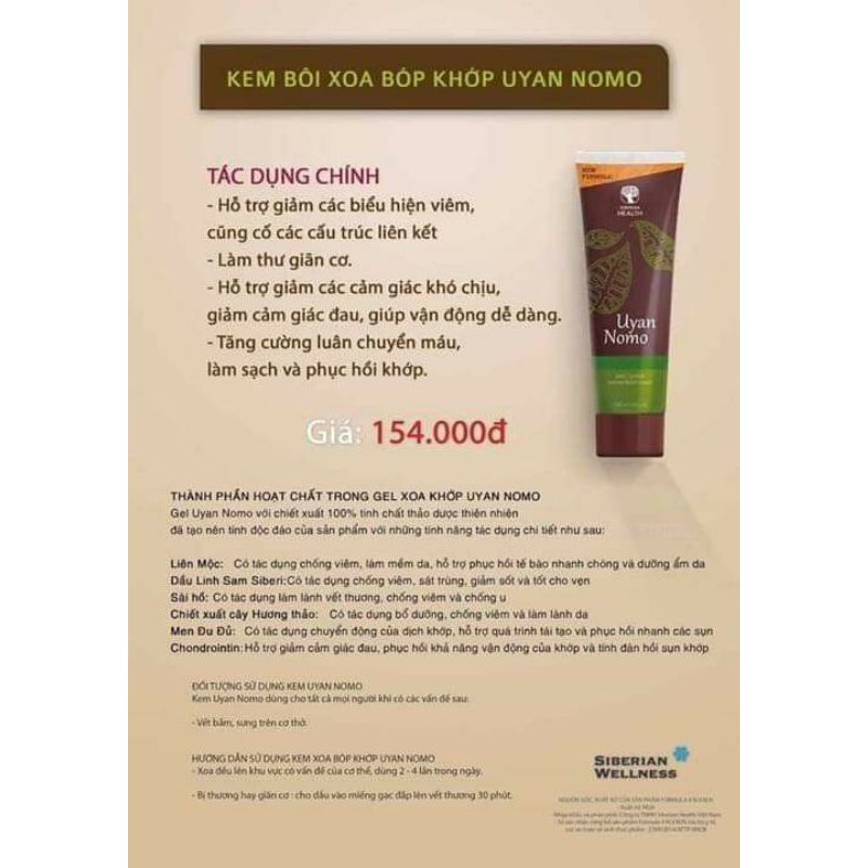 Gel bôi xương khớp, nhức mỏi cổ vai gáy sp hoàn toàn từ thảo dược thiên nhiên