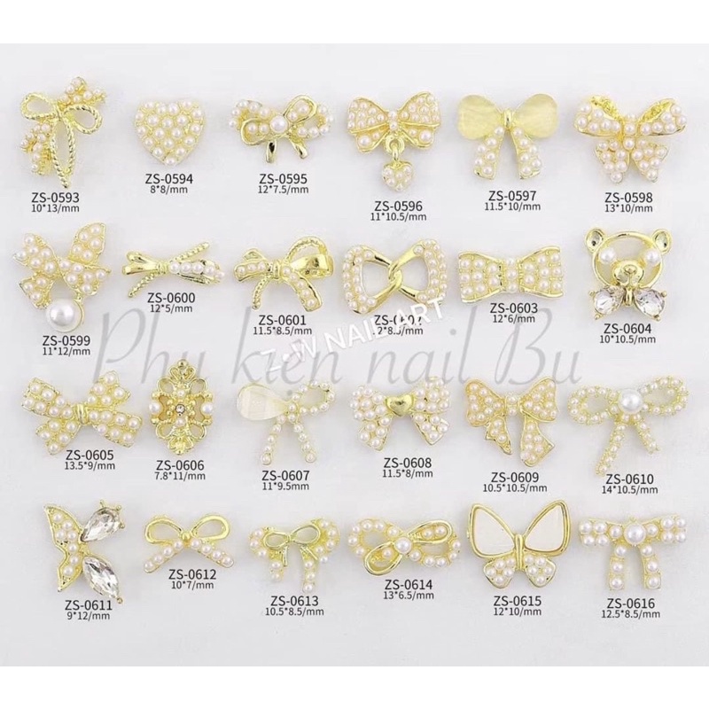 Charm (đá hình) nơ các loại