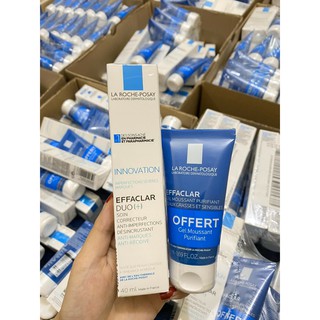 Set Kem mụn La Roche Posay Effaclar Duo+ 40ml + sữa rửa mặt 50ml