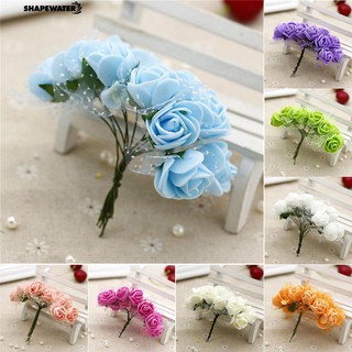 Bó 12 nụ hoa hồng màu bắt mắt cho trang trí