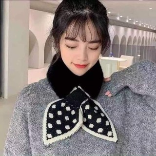 Khăn quàng cổ lông thỏ XUẤT HÀN