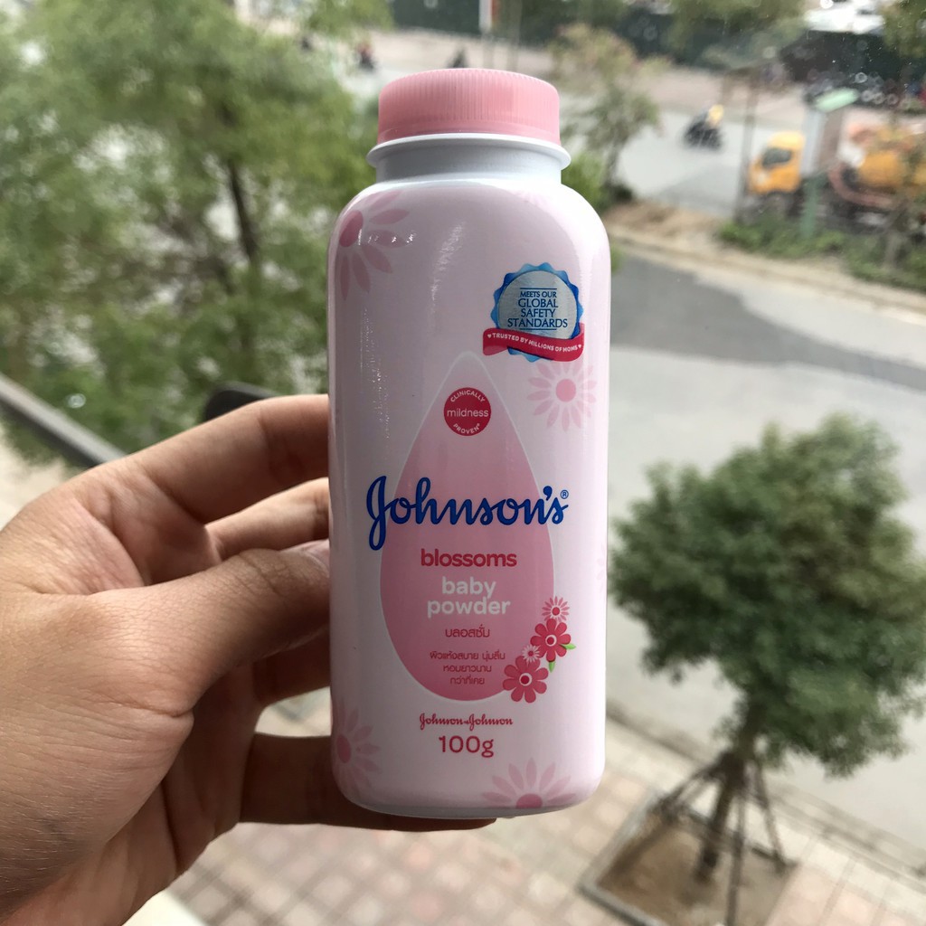 PHẤN RÔM HỒNG JOHNSON'S BABY 100g