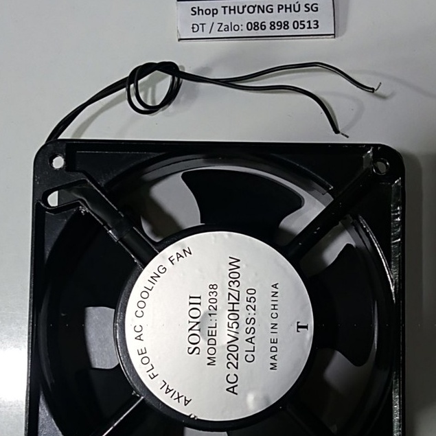 Quạt tản nhiệt Fan SUNON: 12Cm X 12Cm X 4Cm  - Chạy điện áp 220 / 240V