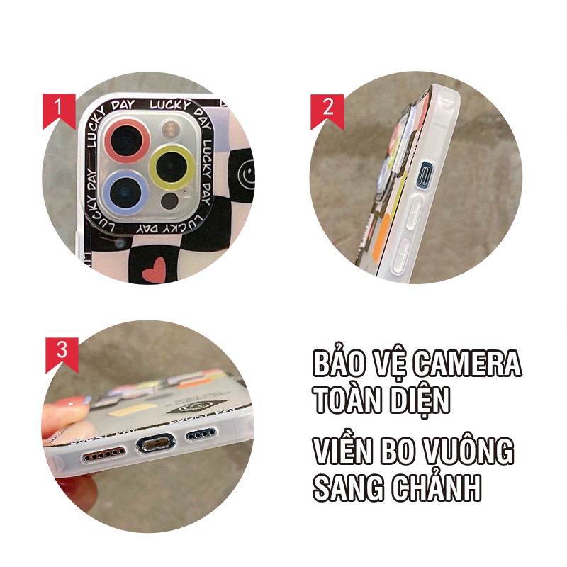 Ốp Lưng Iphone Vuông Viền Bảo Vệ Camera 6/6plus/6s/6splus/7/7plus/8/8plus/x/xr/xs/11/12/pro/max/plus/promax