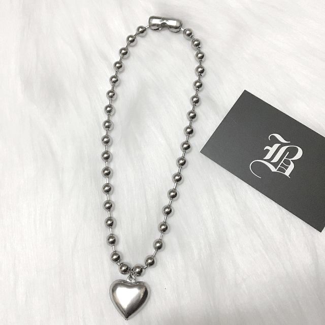 Ball chain 8li + charm heart