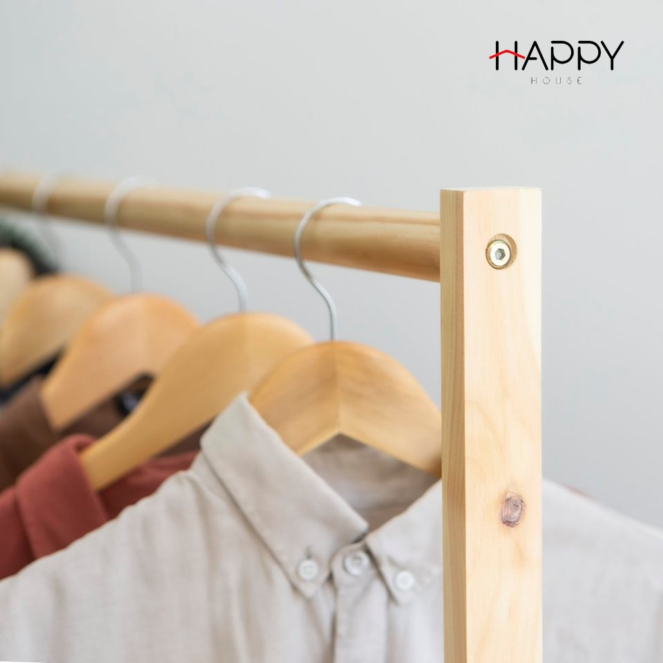 [ KHUYÊN DÙNG] SÀO TREO QUẦN ÁO GỖ THÔNG ĐA NĂNG HÀN QUỐC - SINGLE HANGER (Size 86)-NATURAL | BigBuy360 - bigbuy360.vn