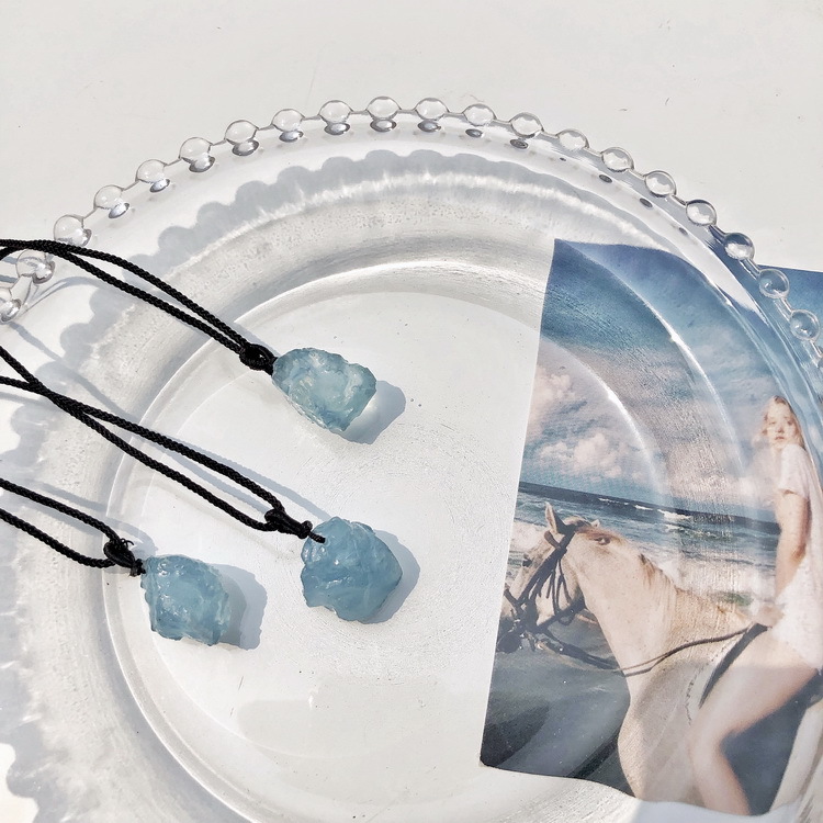 Dây chuyền mặt đá Aquamarine