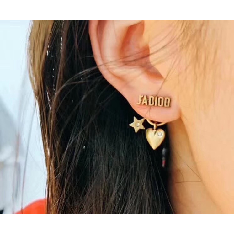 Bông tai Trái tim nhỏ Retro JADIOR Xuyên khuyên tai nữ