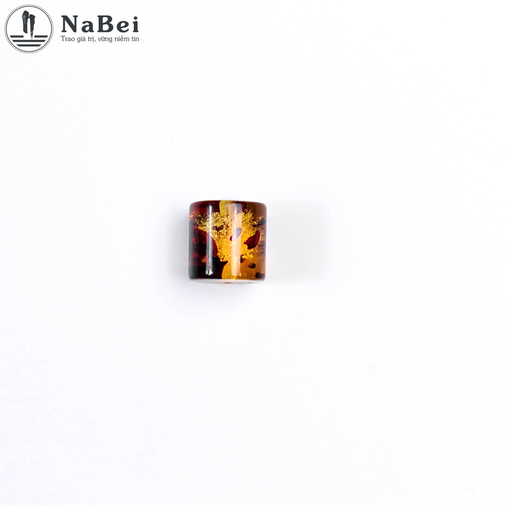 Charm Lu Thống Hổ Phách Tự Nhiên Mix Vòng Tay Cho Nam Nữ NB99 - Phong Thuỷ NaBei Store