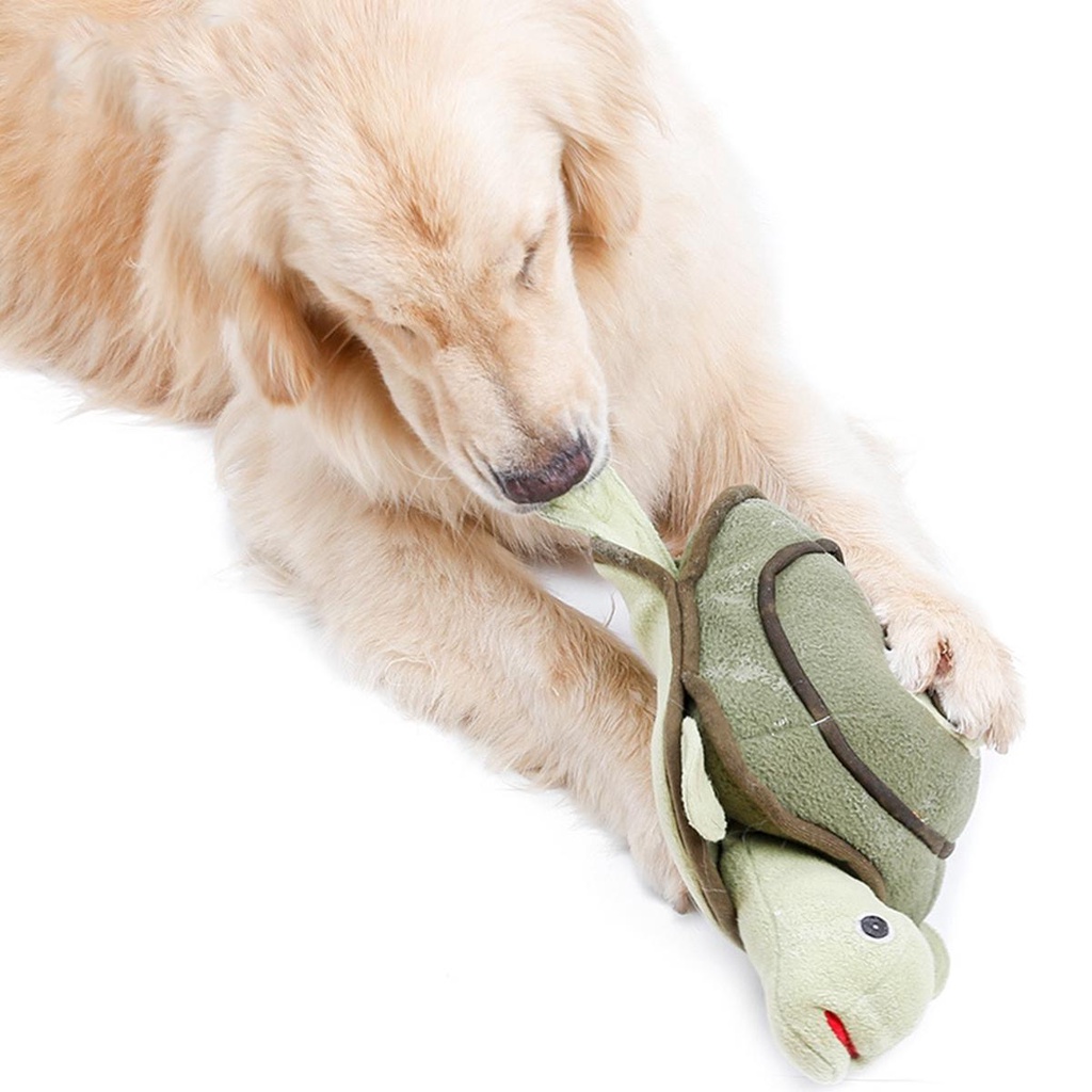 Đồ Chơi Nhồi Bông Mềm Mại Hình Chú Rùa Dễ Thương Tương Tác Huấn Luyện Cún Cưng