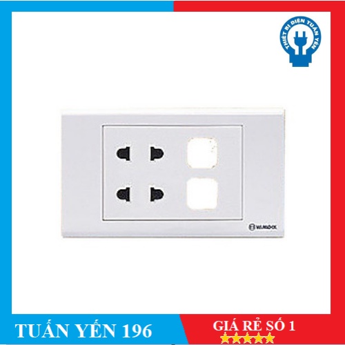 Mặt ổ cắm Sino S18 Tặng kèm công tắc
