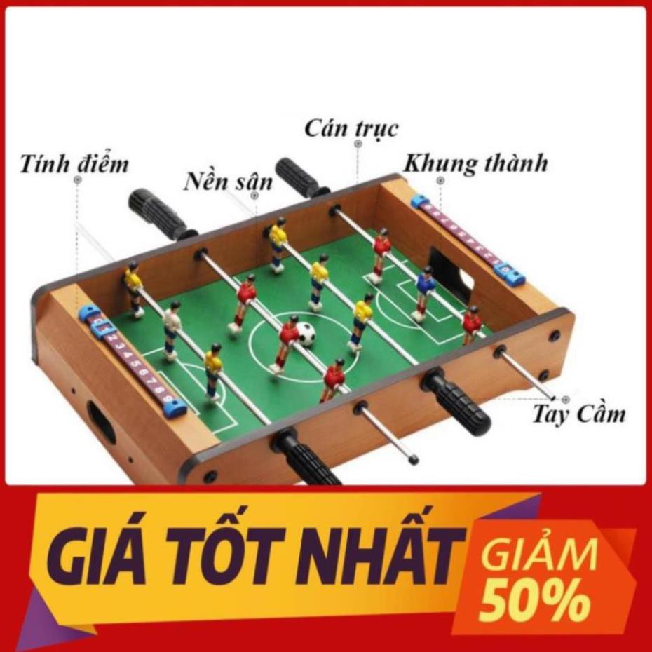 Bộ đồ chơi bàn bi lắc đá bóng bằng gỗ 4 tay cầm cho bé