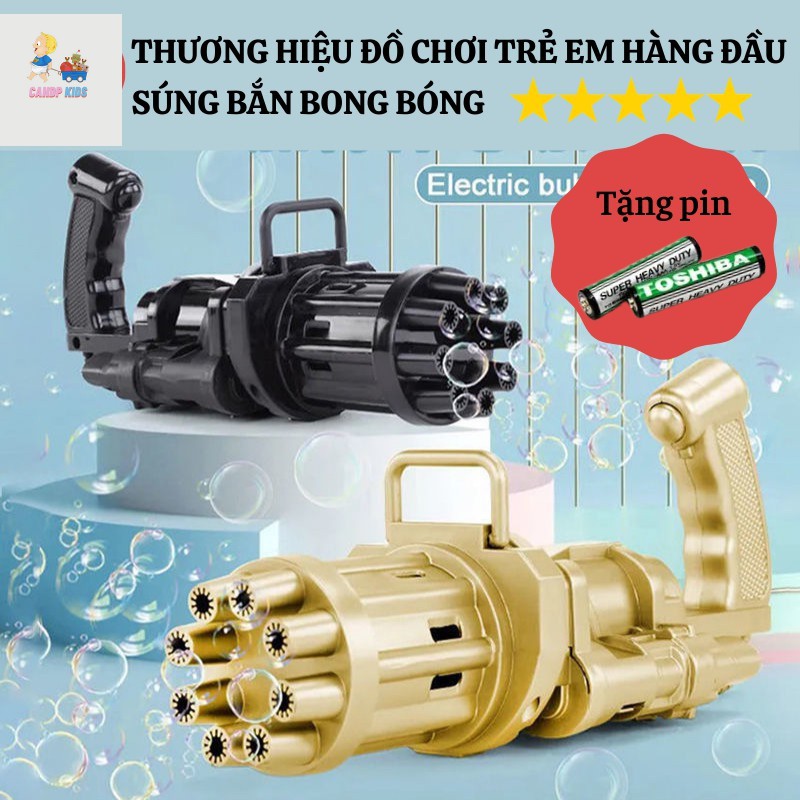 Súng Bắn Bong Bóng 8 nòng cực manh cho Bé cực kì đáng yêu Súng tạo bong bóng check in sống ảo cực xin sò