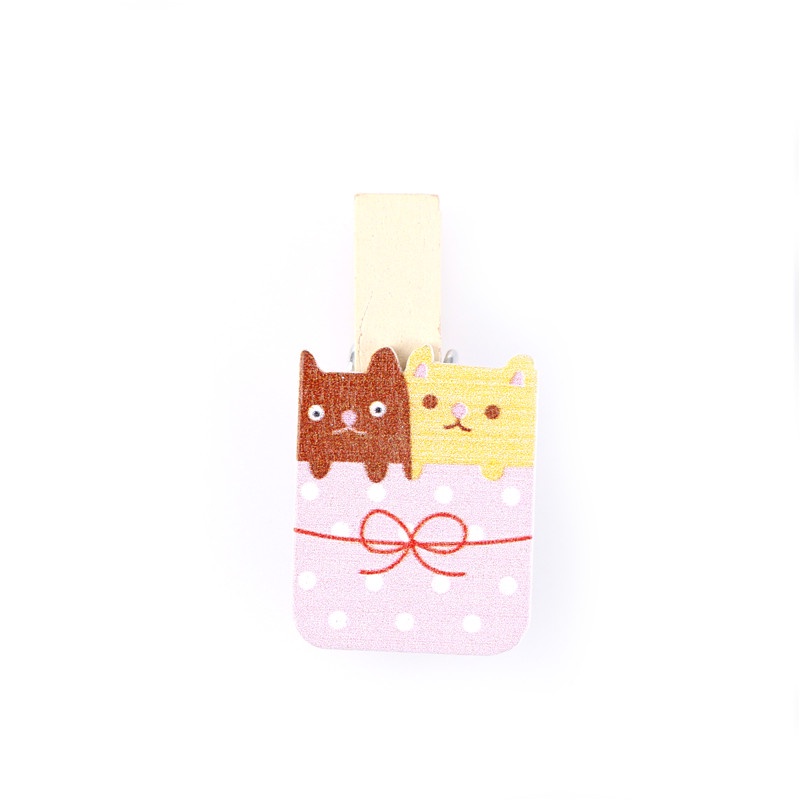 Set 10 Kẹp Gỗ Hình Thỏ Hoạt Hình Dễ Thương