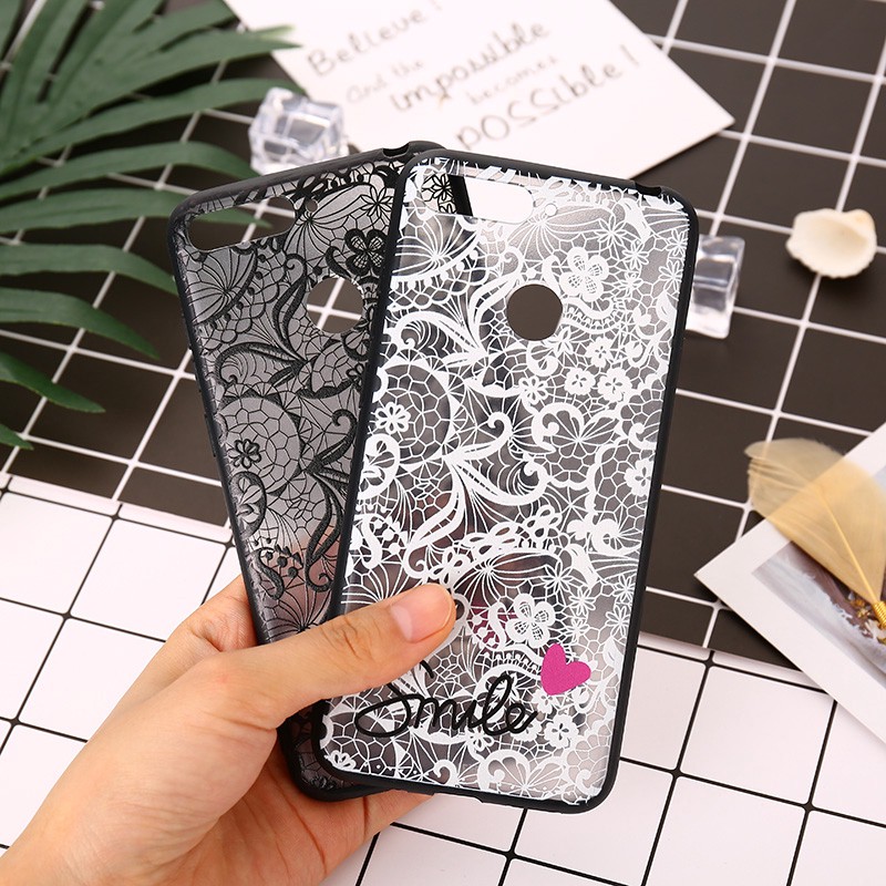 Huawei P30 Mate 20/20 Pro Lite Honor 7A Y7 Prime 2018 Case PC+TPU Lace Case