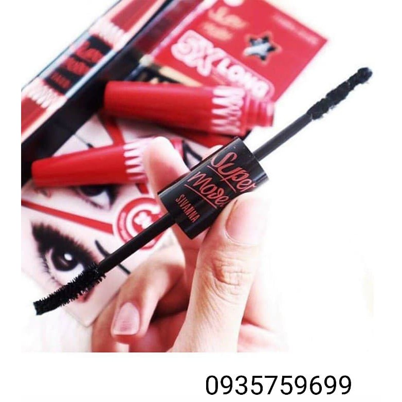 [SaleSậpSàn – FreeShip] MASCARA SUPPER 5X model long deep black mi - siêu dài, bền màu, chống nước