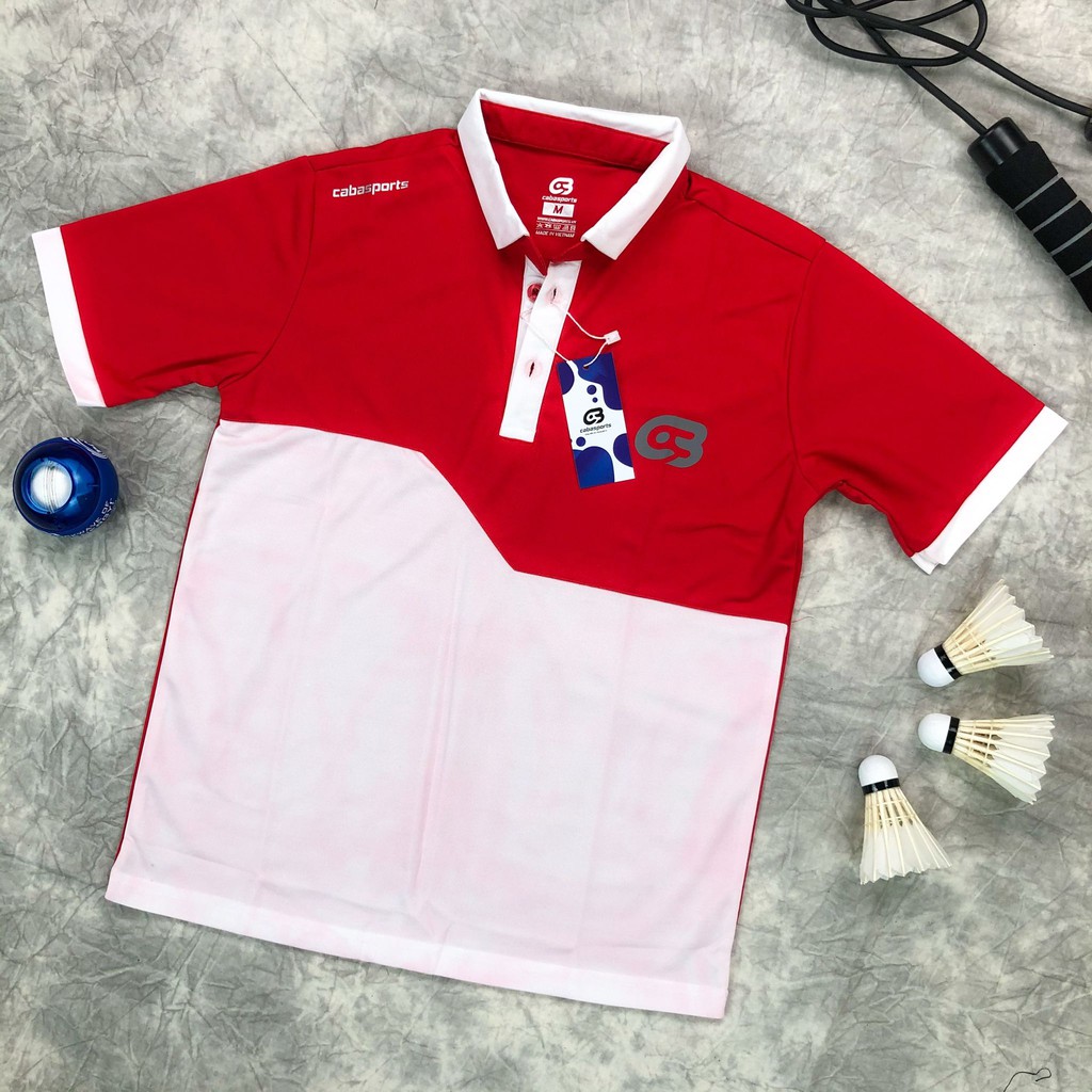 Áo cầu lông nam nữ thun lạnh chính hãng co giãn 4 chiều CabaSports 19010