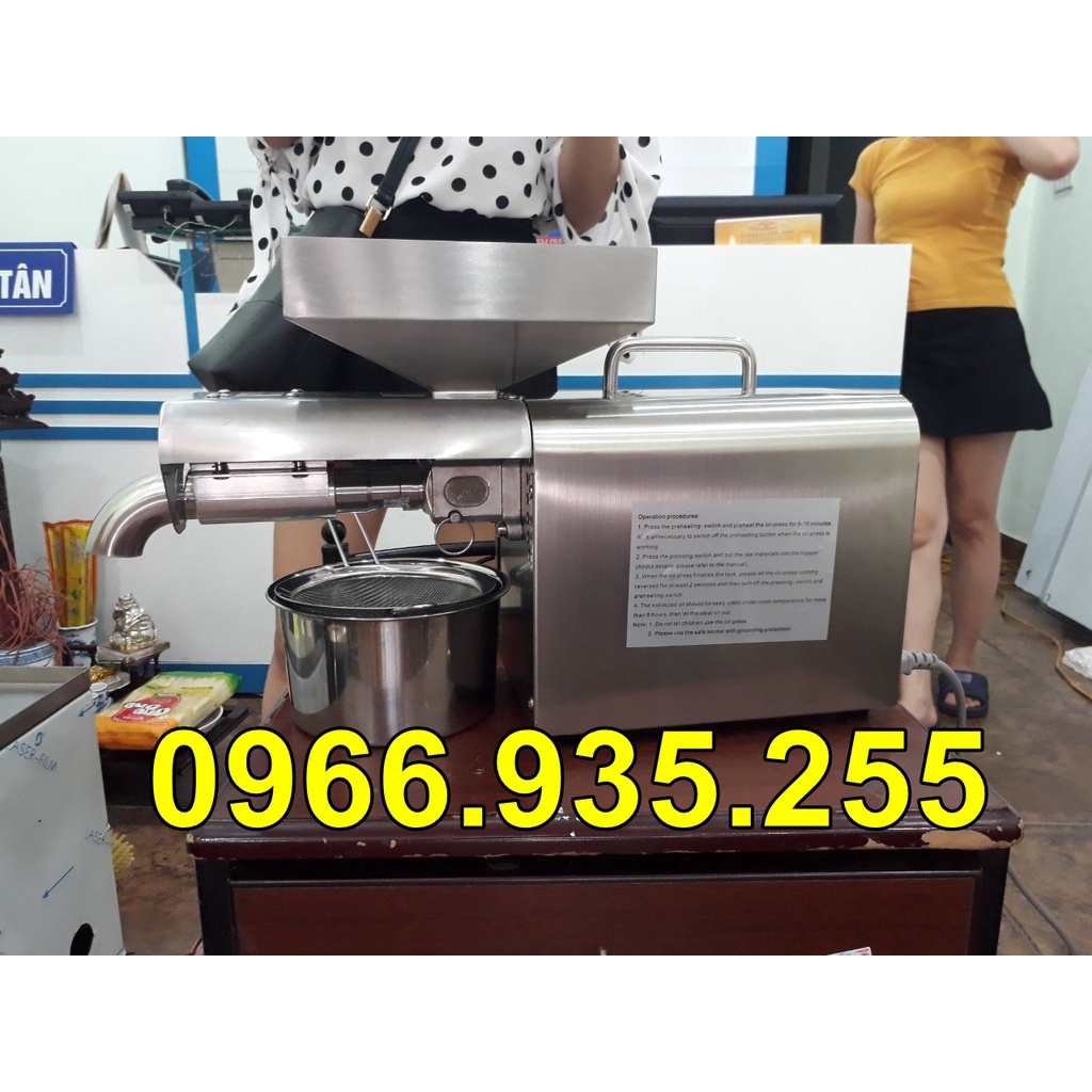 Máy ép dầu lạc vừng dừa cho gia đình tự ép hàng cao cấp