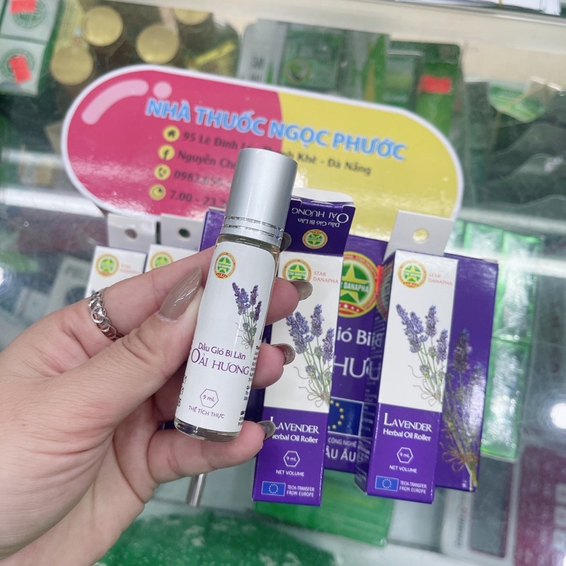 Dầu Gió Bi Lăn 9ml -  Danapha 100% chính hãng