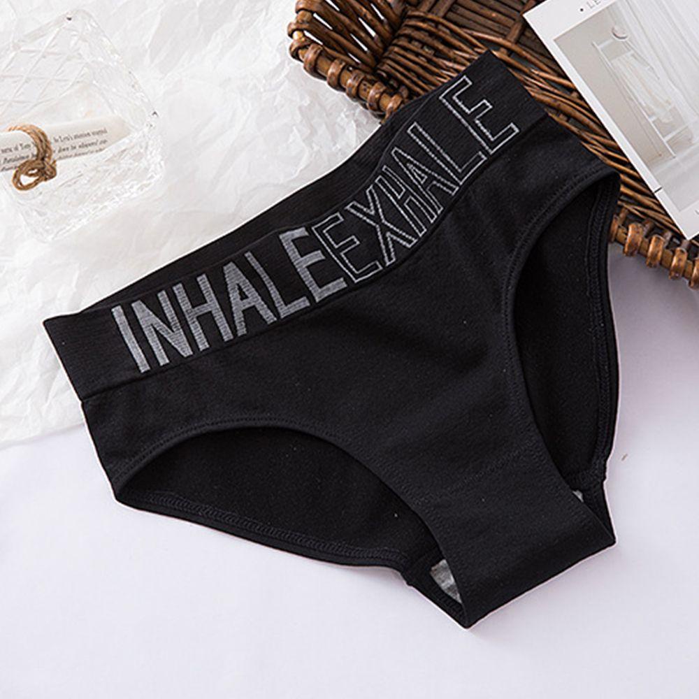 OCEANMAP Quần Lót Cotton Lọt Khe Lưng Cao Màu Trơn Thời Trang Cho Nữ