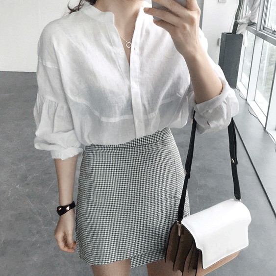 Chân Váy Chữ A Lưng Cao Xinh Xắn Thanh Lịch Cho Nữ 27939