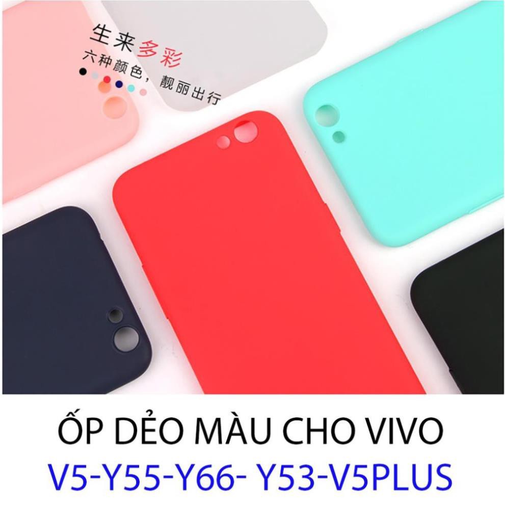 [ Bán lẻ Rẻ như Bán Buôn} Ốp dẻo 6 màu cho các dòng máy Vivo V5 - Vivo Y55- Vivo Y53 - Vivo Y69