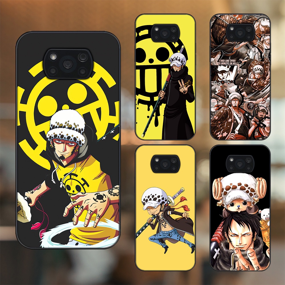 Ốp lưng Xiaomi Poco X3, Poco X3 Pro, Poco X3 NFC viền đen in hình Law One Piece