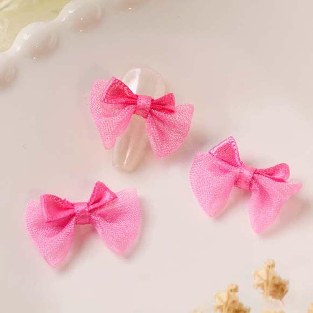 OCEANMAP Phụ Kiện Nơ Vải Trang Trí Móng Tay Nghệ Thuật Thời Trang Hàn Quốc