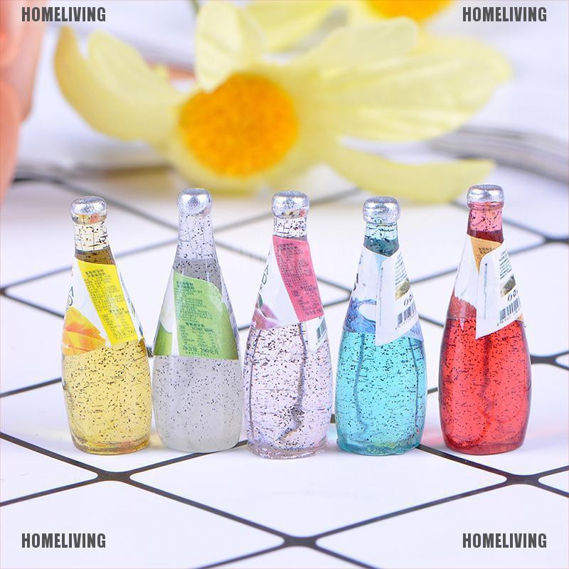 Set 5 Ly Nước Trái Cây mini Tỉ Lệ 1 / 12 Trang Trí Nhà Búp Bê