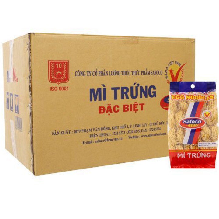 MÌ TRỨNG SAFOCO SỢI LỚN 500g - đồ ăn vặt Sài Gòn, thơm ngon đậm vị- Hỏa tốc TPHCM - ViXi Food