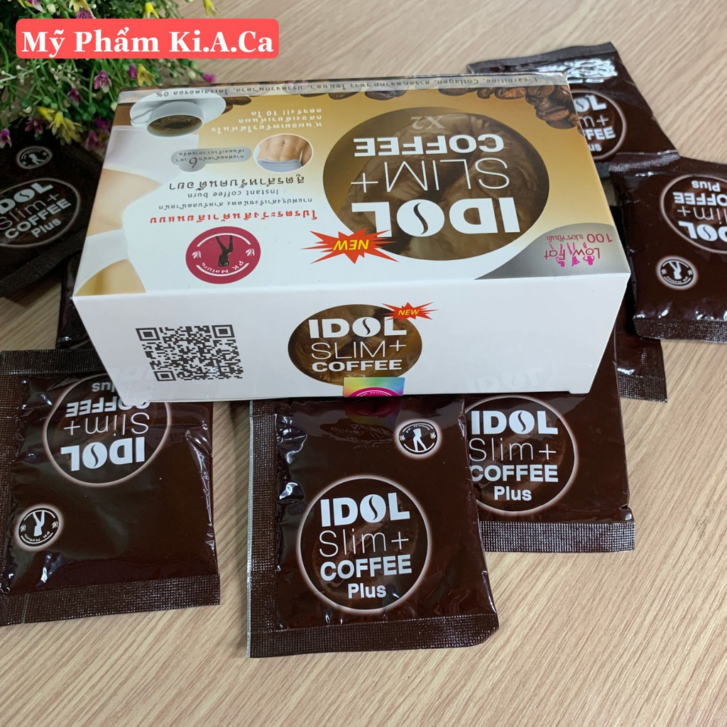 Cà Phê Giảm Cân Idol Slim Coffee Thái lan, Giảm Mạnh, Giảm 3-5kg tùy theo cơ địa ( hộp 10 gói )